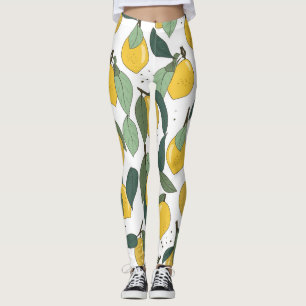 Leggings Citron Tropical : Vintage clair sans joint
