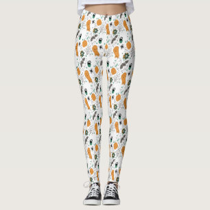 Leggings Citrouille araignée fantôme doodle Halloween migno