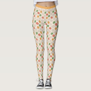Leggings Citrouille Halloween orange jaune vert