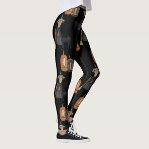Leggings Citrouille, Sorcière, Chat   Halloween