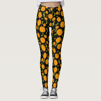 Leggings Citrouilles et notes de musique