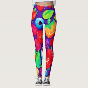 Leggings Citrus et baies éclatées