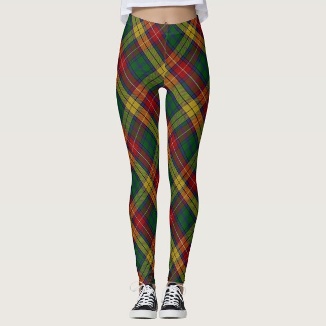 Leggings Clan Buchanan Crest & Tartan (Devant)