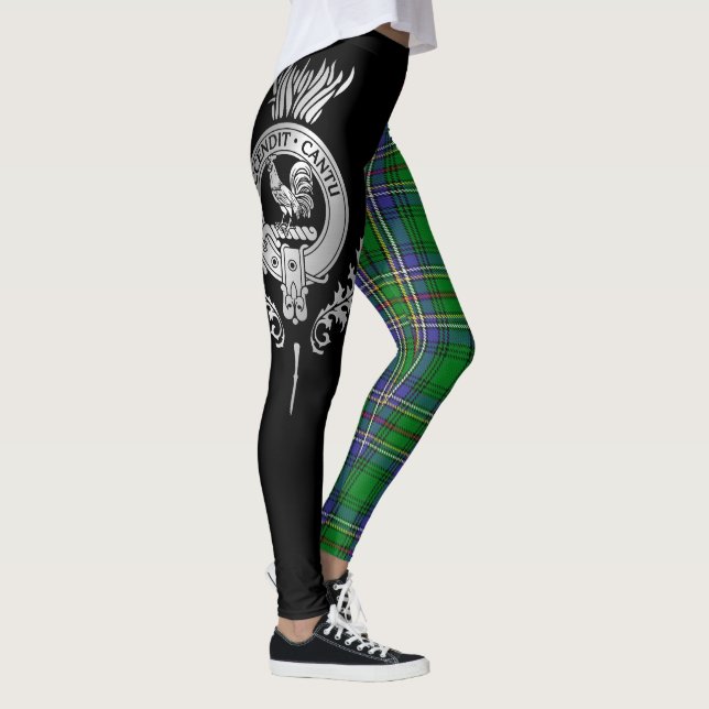 Leggings Clan Cockburn Crest & Tartan (Droite)