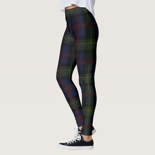 Leggings Clan écossais Malcolm Plaid Tartan (Gauche)