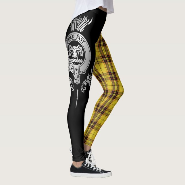 Leggings Clan MacLeod Crest & Tartan (Droite)
