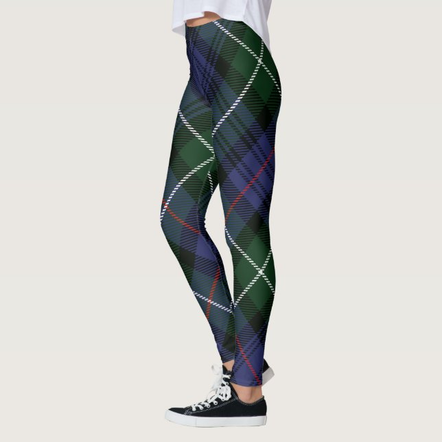 Leggings Clan vert Plaid MacKenzie Tartan rustique (Gauche)