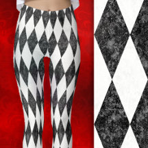 Classic Black White-Ice Harlequin Diamond Argyle