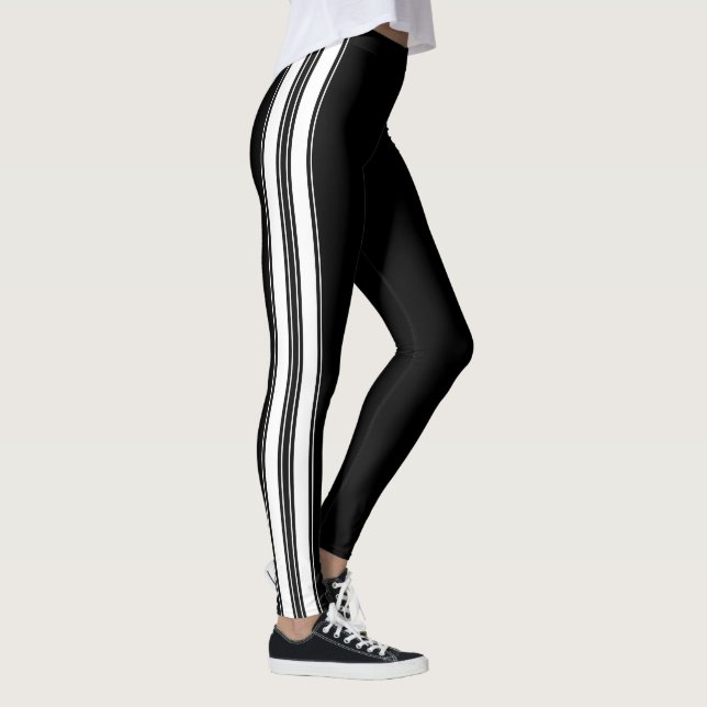Leggings Classic Racing Pin Stripes Décor sur (Droite)