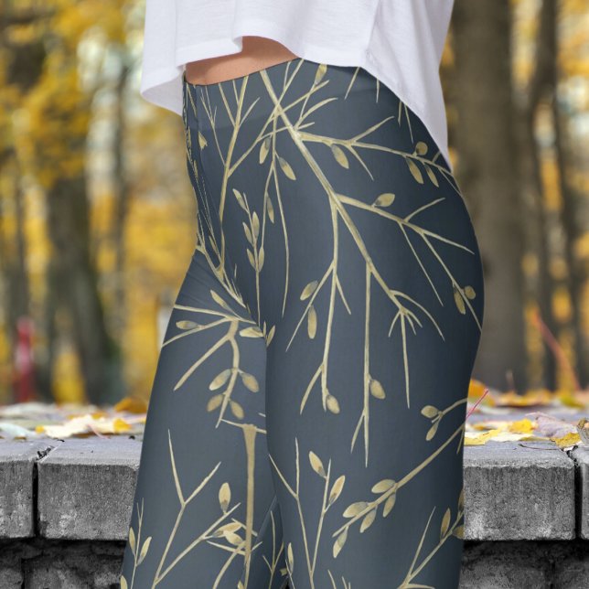 Leggings Classique William Morris Woodland Twigs Imprimer (Woodland Twigs)
