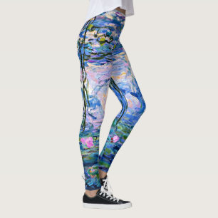 Leggings Claude Monet célèbre peinture, Water-Lilies (191