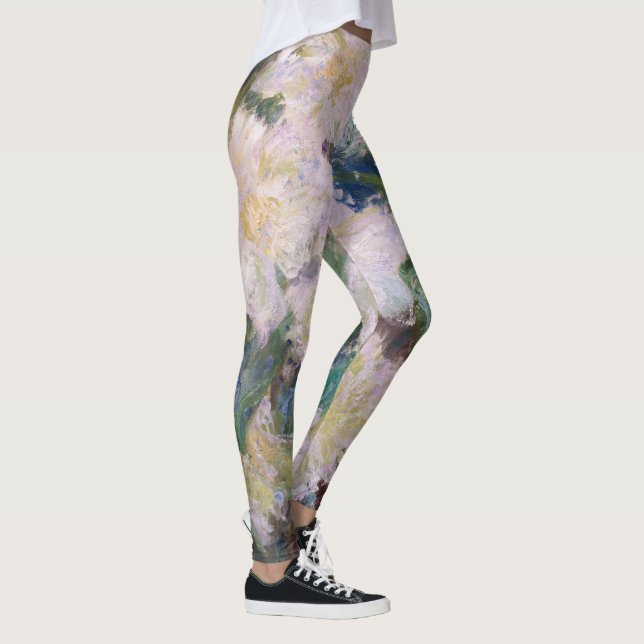 Leggings Claude Monet - Clematis blanc (Droite)