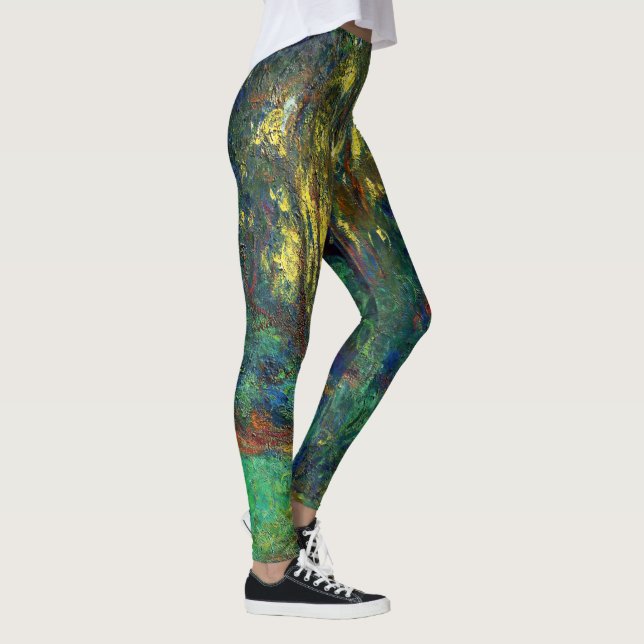 Leggings Claude Monet - Coin d'un étang avec des Nénuphars (Droite)