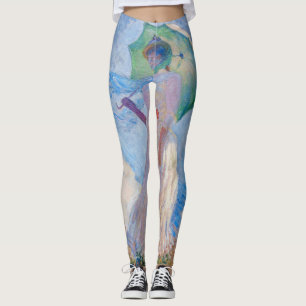 Leggings Claude Monet - Femme avec Parasol face à gauche