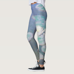 Leggings Claude Monet - Lys à eau, effet du soir