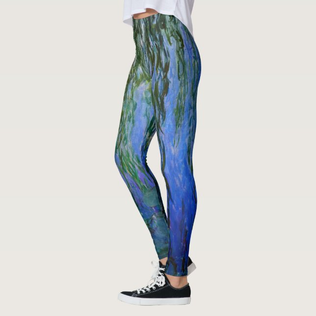 Leggings Claude Monet - Lys d'eau avec saule plumant (Gauche)