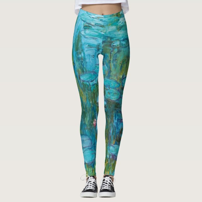 Leggings Claude Monet Water Lilies Nymphéas GalleryHD (Devant)
