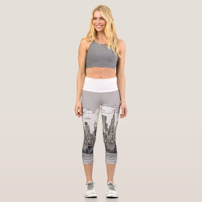 Leggings, clothing  capri leggings (Front)