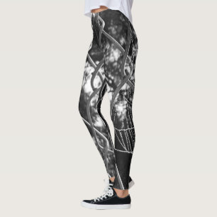Leggings Clôture de maillage de chaîne et toile d'araignée