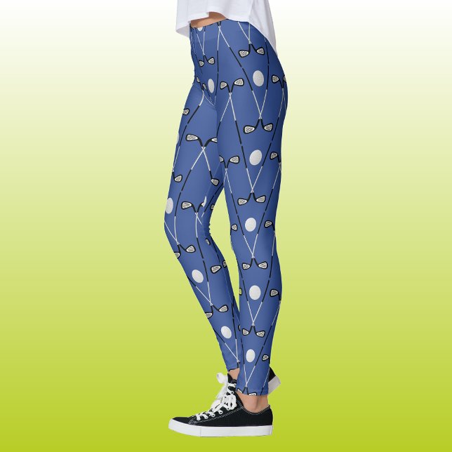Leggings Club de golf motif cool bleu (Créateur téléchargé)