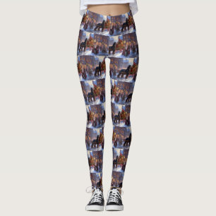 Leggings Cocker Spaniel Saison de Noël Fêtes
