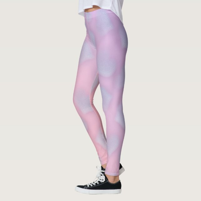 Leggings Coeur rose pourpre tendance (Gauche)