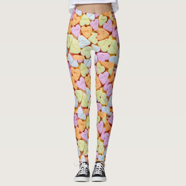 Leggings Coeurs de bonbons (Devant)