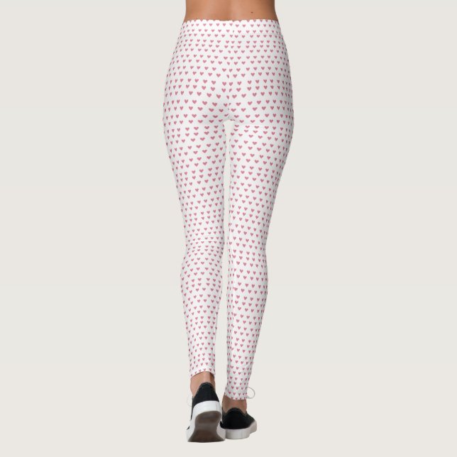 Leggings Cœurs roses (Dos)