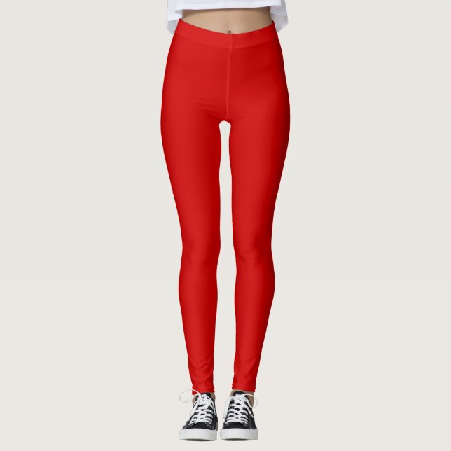 Leggings Cœurs rouges (Devant)