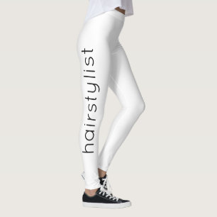 Leggings Coiffeur noir blanc moderne élégant Spa Salon