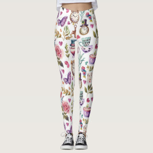 Leggings Collage découpage Alice aux pays des merveilles vi