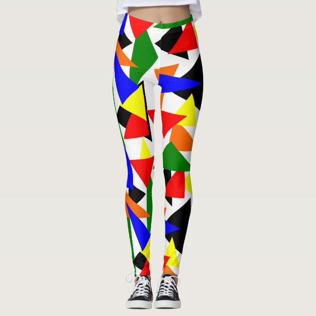 Leggings Collage triangulaire (Devant)