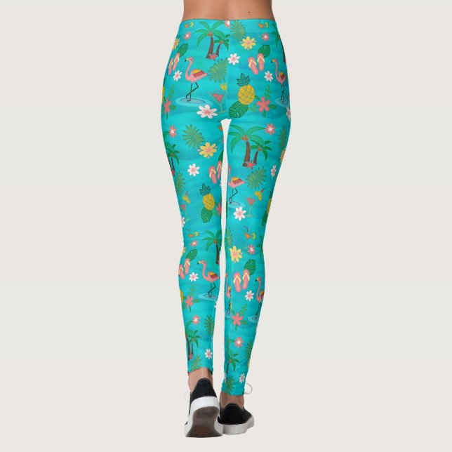 Leggings Collage tropical 🍍 🌴 🦩 (Dos)
