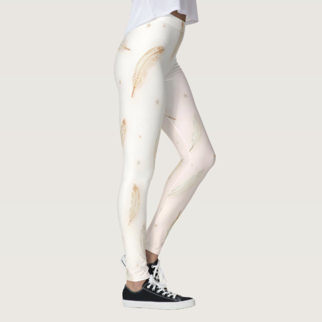Leggings Collection Bohème de plumes modernes de luxe (Droite)