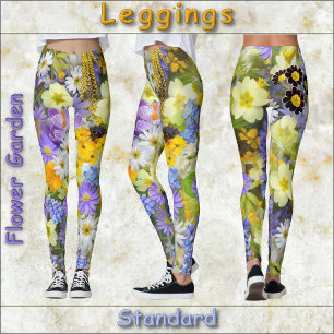 Leggings COLLEGES - "Jardin de Fleurs" - Motif Floral