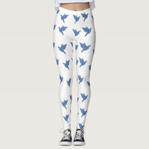 Leggings Colombe, art d'oiseau, guêtres de pigeons