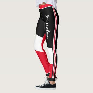 Leggings Colonnes patriotiques Trinité-et-Tobago avec nom