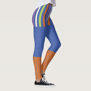 Leggings Color Pop Stripes design rayé moderne