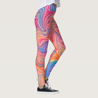 Leggings Color Swirls 