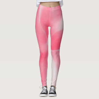 Leggings Colorant à cravate rose et blanc