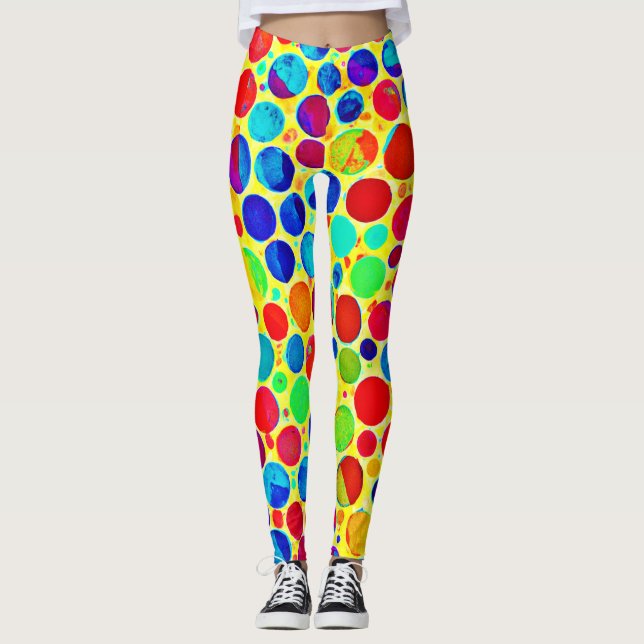 Leggings Coloré Motif élégant et chic (Devant)