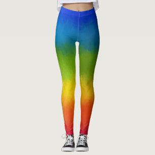 Leggings Coloré Rouge Bleu Jaune Vert Modèle moderne