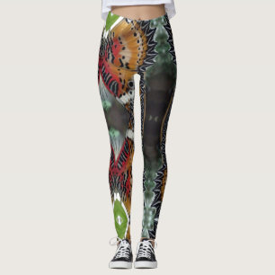 Leggings Colorée Motif d'aile papillon