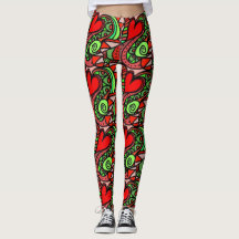 Leggings colorés Abstraits