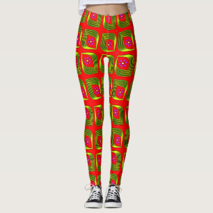 Leggings Colorés Design Numérique - Ajustement Par