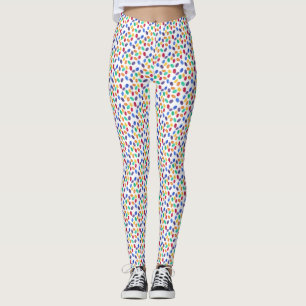 Leggings colorés multicolores à la gelée