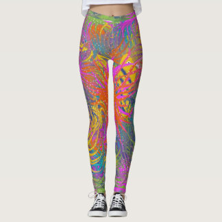 leggings colorés "sous-marins"