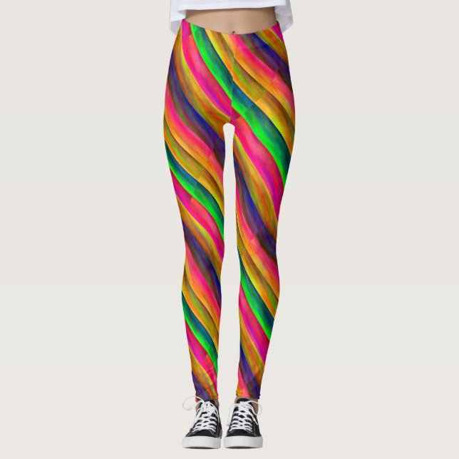 Leggings colorful bands (Devant)
