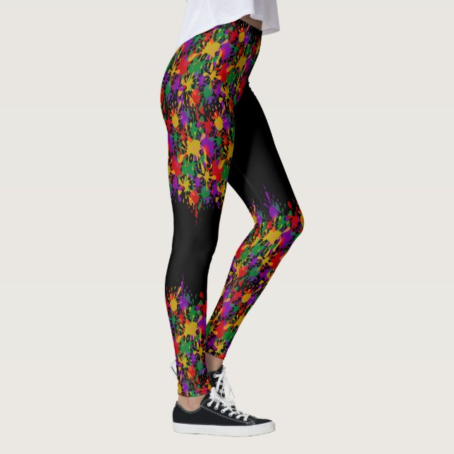 Leggings Colorful Paintball Splotches (Droite)