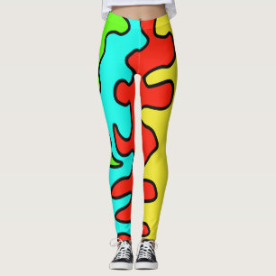 Leggings colourful art fun